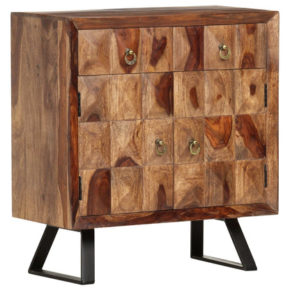 Armario Auxiliar De Madera Maciza De Sheesham 70x35x75 Cm_0