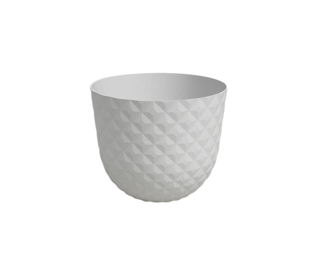Artevasi Macetero Havana Tropical Blanco De Plástico Reciclado 40cm_0