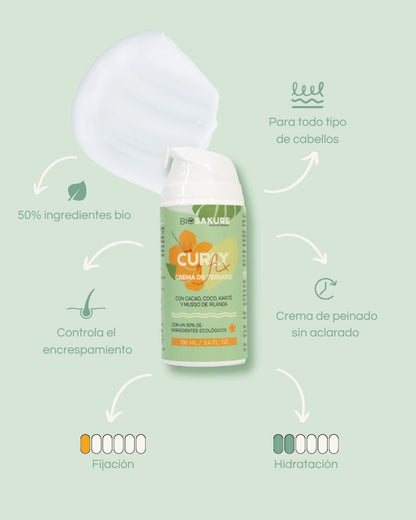 Curly Fix - Crema De Peinado Para Rizos Perfectos E Hidratados 100 Ml Bio Sakure_1