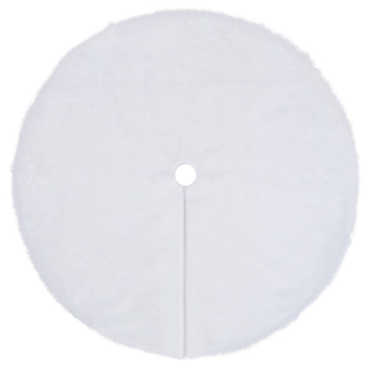Vidaxl Falda Para Árbol De Navidad Blanca De 150 Cm De Piel Sintética_0
