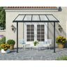 Pérgola adosada Sierra 299x314 m gris