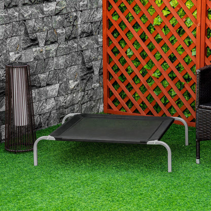 Pawhut Cama Elevada Perros Transpirable Para Interiores Y Exterior 90x65x20 Cm_1