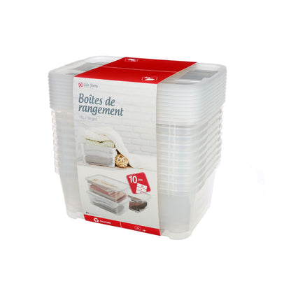 Set De 10 Cajas De Plástico Life Story 11l_0