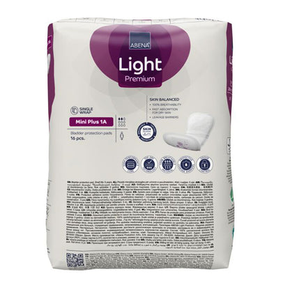 Compresas para la incontinencia Light, Mini Plus ABENA 16 uds