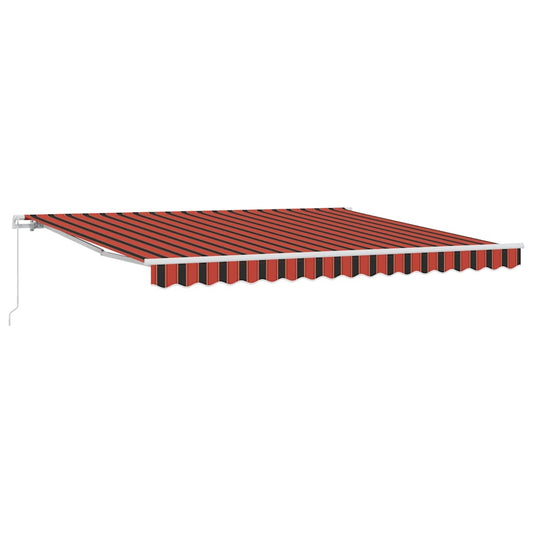 Toldo Retráctil Naranja Y Marrón 400 X 300 Cm_0