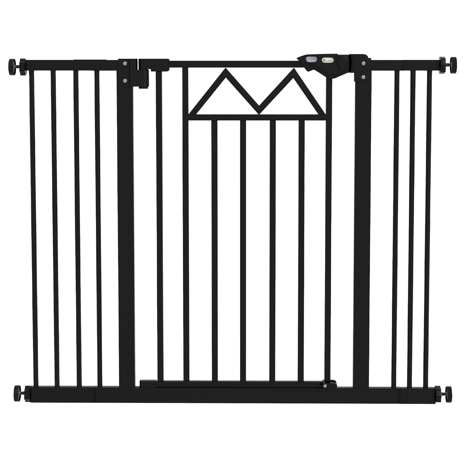 Pawhut Barrera De Seguridad Extensible Con Cierre Automático 74-100x76 Cm Negro_0