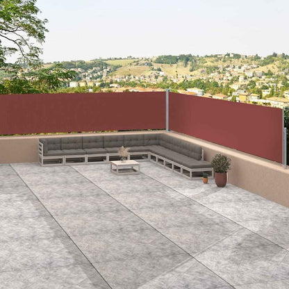 Vidaxl Toldo Lateral Retráctil Marrón 117x1200 Cm_1