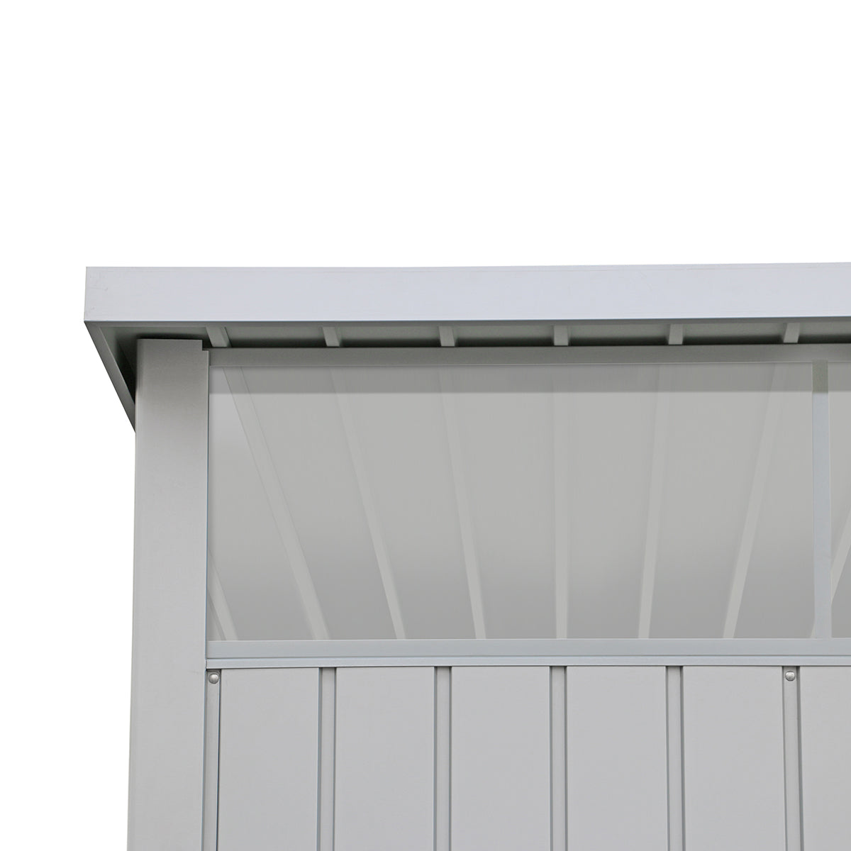 Caseta Jardín Palladium 6×5 Metal Gris Plata_4