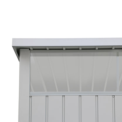 Caseta Jardín Palladium 6×5 Metal Gris Plata_4