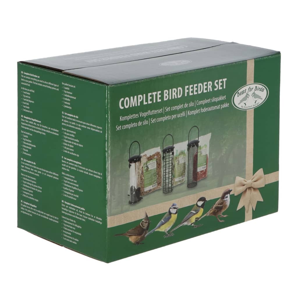Esschert Design Juego Completo De Comederos Para Pájaros 3 Piezas S_5