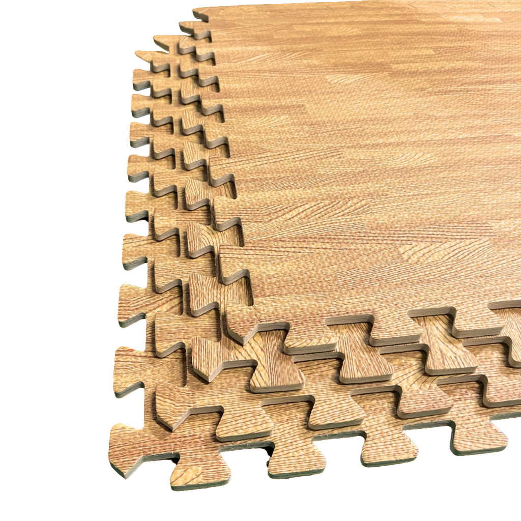 Tatami Puzzle 1cm 60x60cm – Pack 4 Uds (t60-4) Parquet Marrón_1