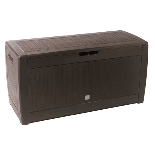 Baul De Jardin 310 Litros Boxe Rato En Color Chocolate 119 X 48 X 60 Cm_0