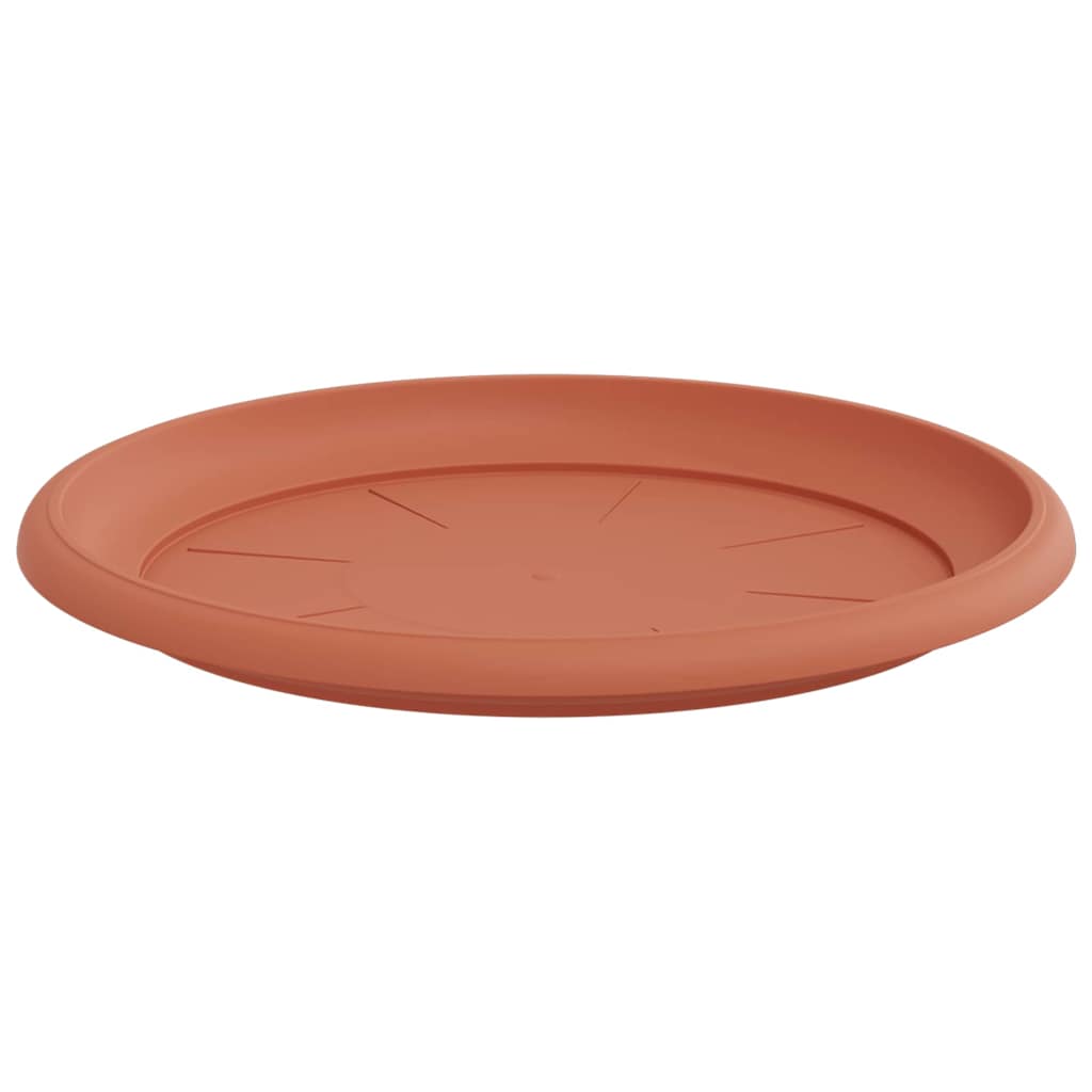 Bandeja Redonda Para Flores 6 Uds. Rojo Ladrillo Ø 27 X 2,5 Cm_4