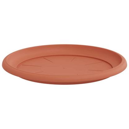 Bandeja Redonda Para Flores 6 Uds. Rojo Ladrillo Ø 27 X 2,5 Cm_4