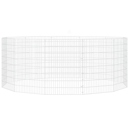 Vidaxl Recinto Animales Corral 12 Paneles Hierro Galvanizado 54x80 Cm_3