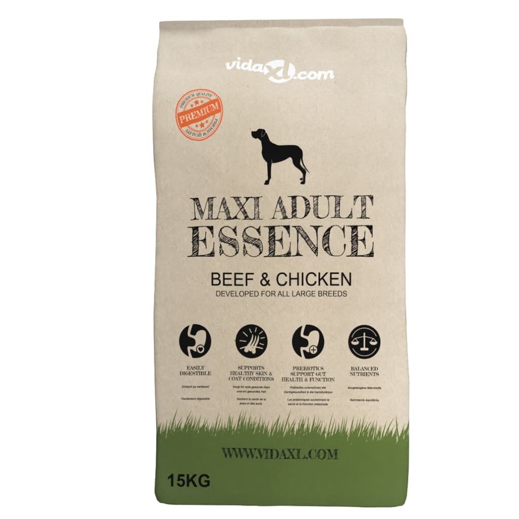 Vidaxl Comida Seca Perros Maxi Adult Essence Beef&chicken 2 Uds 30 Kg_1