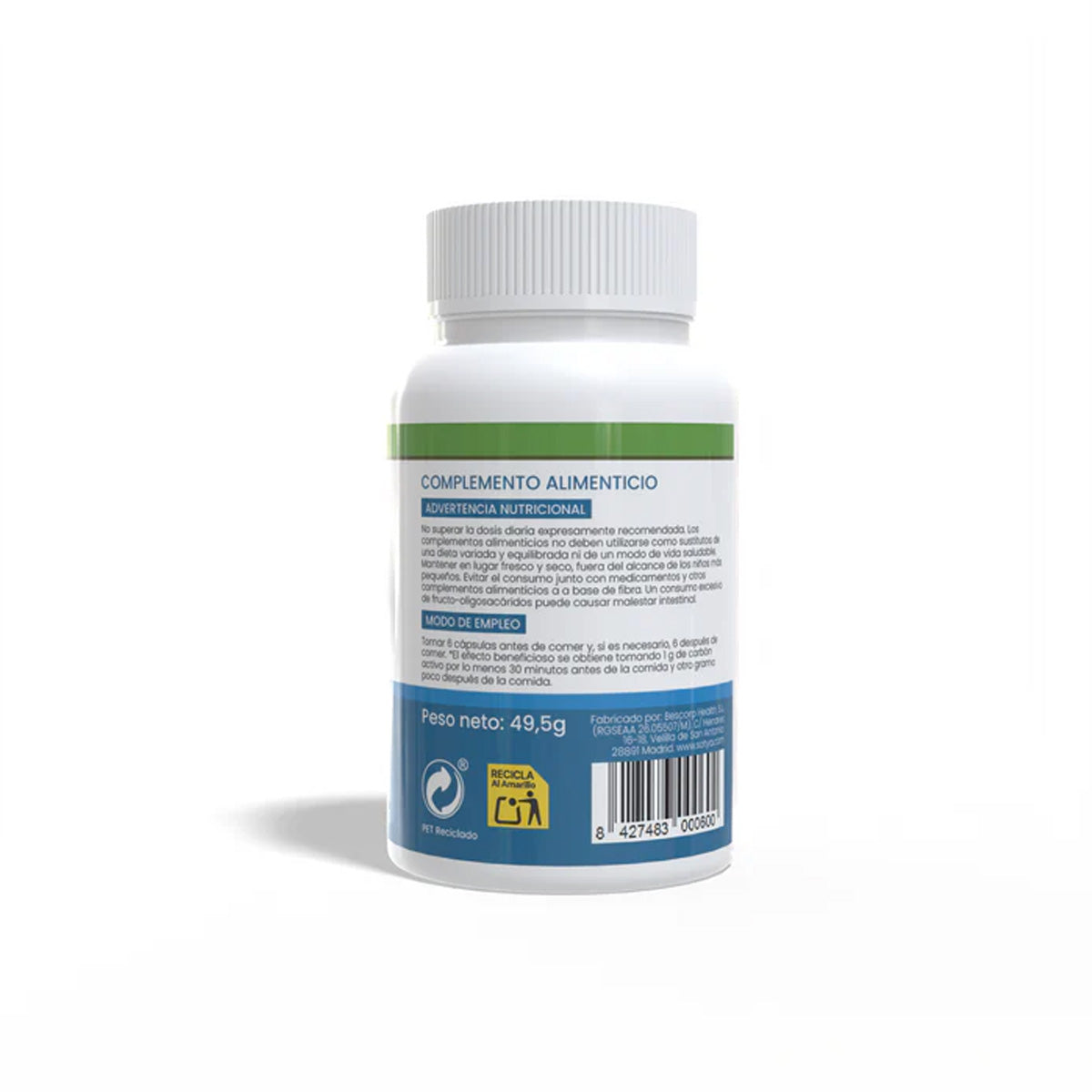 Carbón probiótico Sotya 90 cápsulas vegetales de 550mg