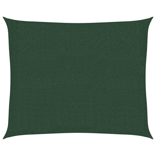 Vidaxl Toldo De Vela Verde Oscuro Hdpe 160 G/m² 2,5x3 M_0
