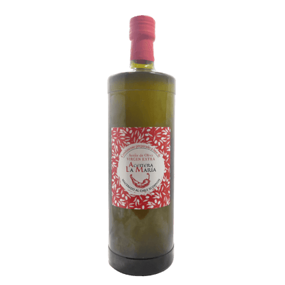 Aceite De Oliva Virgen Extra Macerado Al Chile Scorpion 1 L Cristal_0