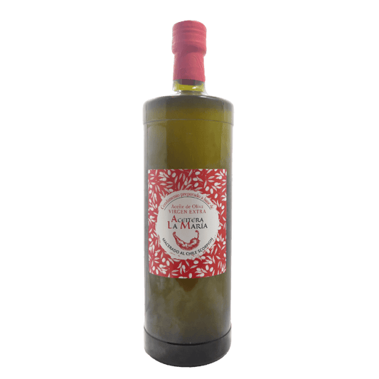 Aceite De Oliva Virgen Extra Macerado Al Chile Scorpion 1 L Cristal_0