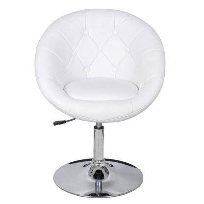 Taburete De Bar Cuero Sintético Blanco_1