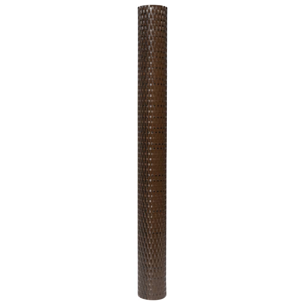 Toldo Para Balcón Ratán Sintético Marrón Y Negro 1000x80 Cm / Vetonek_3