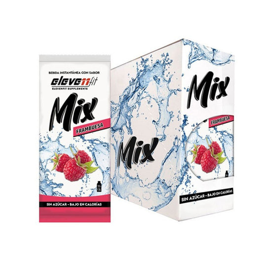 Saborizante Mix Sabor Frambuesa 24 Sobres de 9g Eleven Fit_0