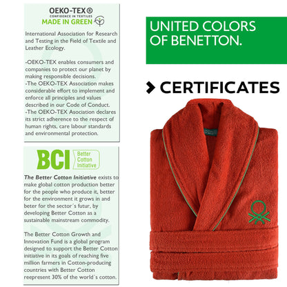 Albornoz S/m 360gsm 100% Algodón (rojo)_3