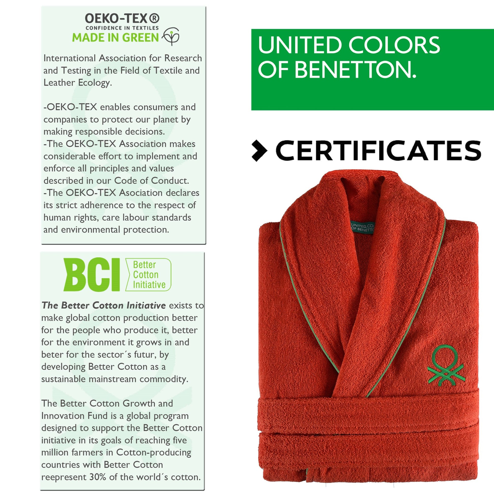 Albornoz S/m 360gsm 100% Algodón (rojo)_3