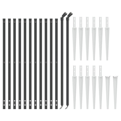 Cerca De Alambre Con Pinchos De Anclaje Gris Antracita 0,8x25 M / Vetonek_3