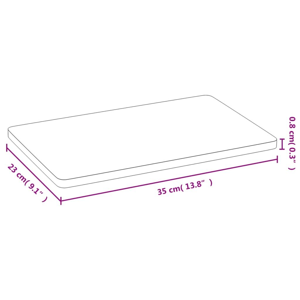 Vidaxl Platos De Desayuno 6 Uds Bambú 35x23x0,8 Cm_2