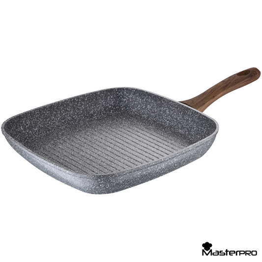 Sartén Asador 28x28cm Aluminio Forjado, Apta Para Inducción_0