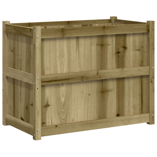 Jardinera De Madera De Pino Impregnada 90x50x70 Cm_0