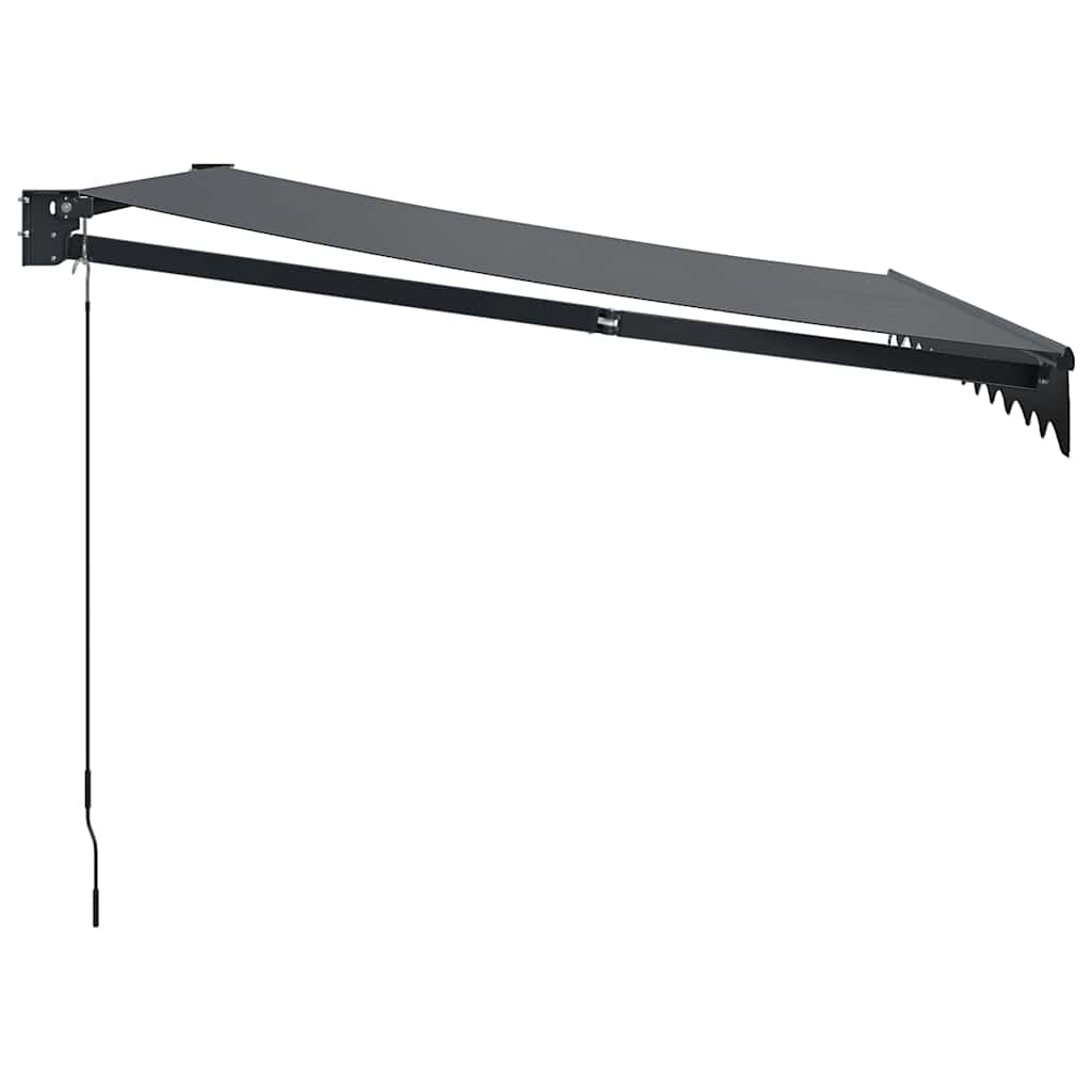 Toldo Retráctil Aluminio Y Tela Gris Antracita 3x2,5 M_3