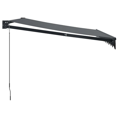 Toldo Retráctil Aluminio Y Tela Gris Antracita 3x2,5 M_3