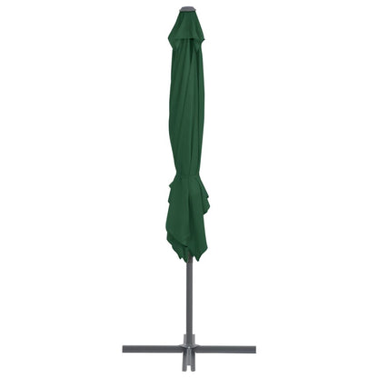 Vidaxl Sombrilla Jardín Voladiza Palo De Acero Verde 250x250 Cm_3
