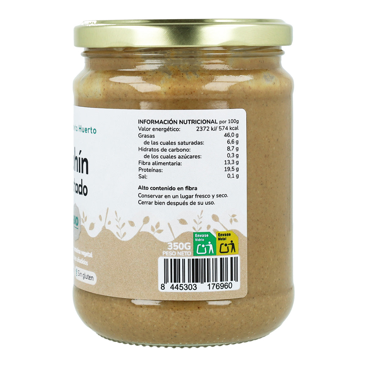 Tahin sésamo tostado ECO Planeta Huerto 350 g