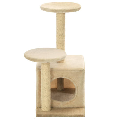 Vidaxl Rascador Para Gatos Con Poste De Sisal 60 Cm Beige_4