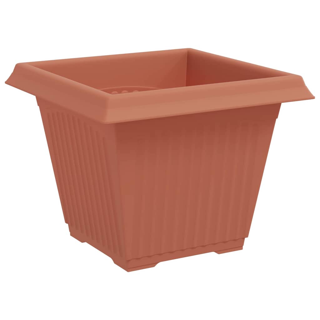 Macetas 24 Uds. Rojo Ladrillo Plástico_5