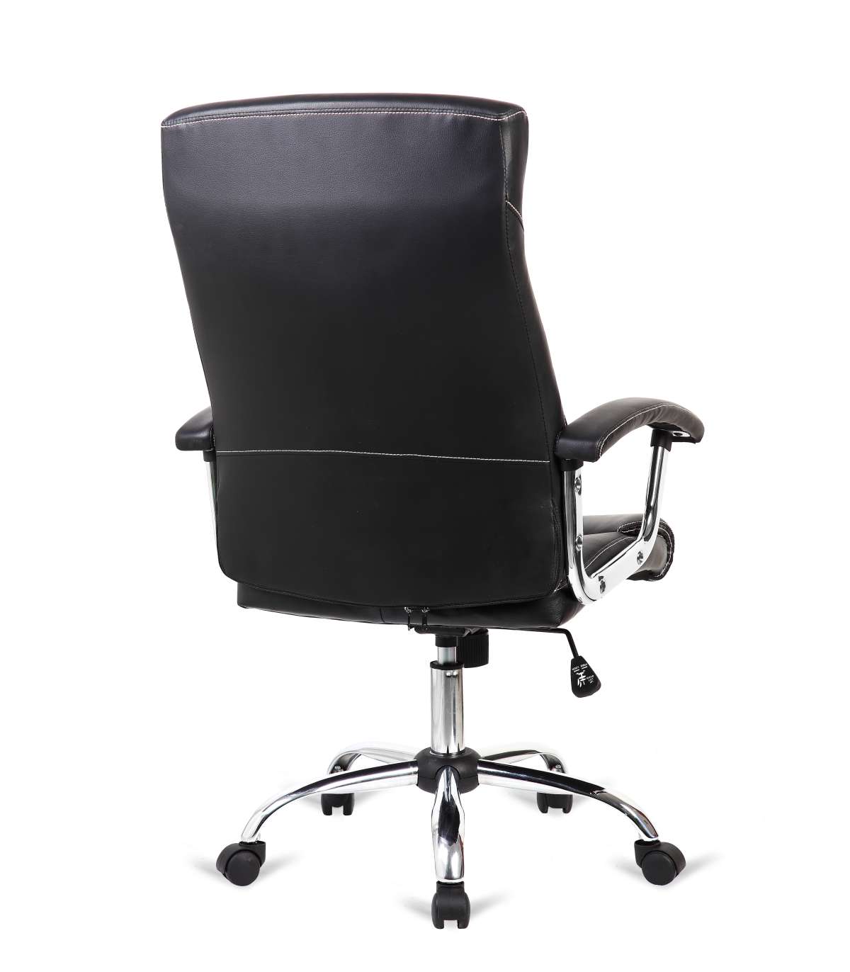 Silla De Oficina Manager Altura Regulable Acabado En Polipiel Negro. 63m(ancho ) 114/124cm_4
