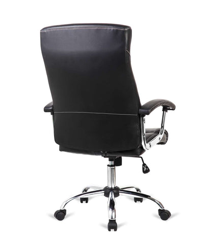 Silla De Oficina Manager Altura Regulable Acabado En Polipiel Negro. 63m(ancho ) 114/124cm_4