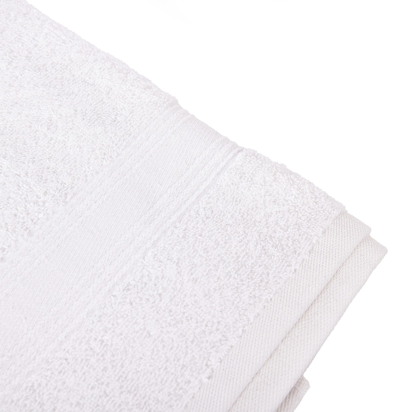Toalla De Lavabo 100% Algodón Blanco 50x90 Cm._4