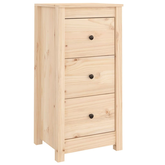 Aparador De Madera Maciza De Pino 40x35x80 Cm / Vetonek_0