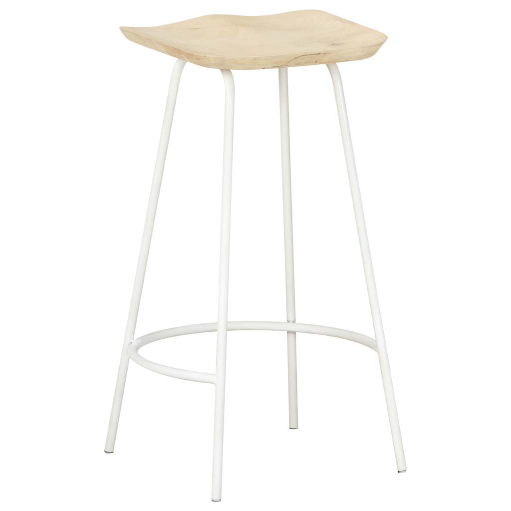 Taburetes De Cocina 2 Unidades Madera Maciza De Mango_1