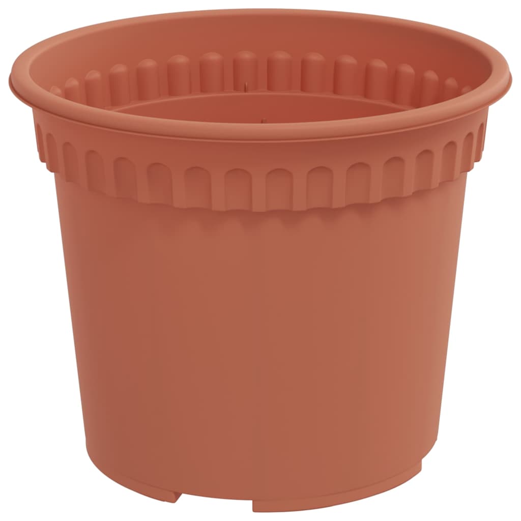 Macetas 6 Uds. Rojo Ladrillo Plástico_5