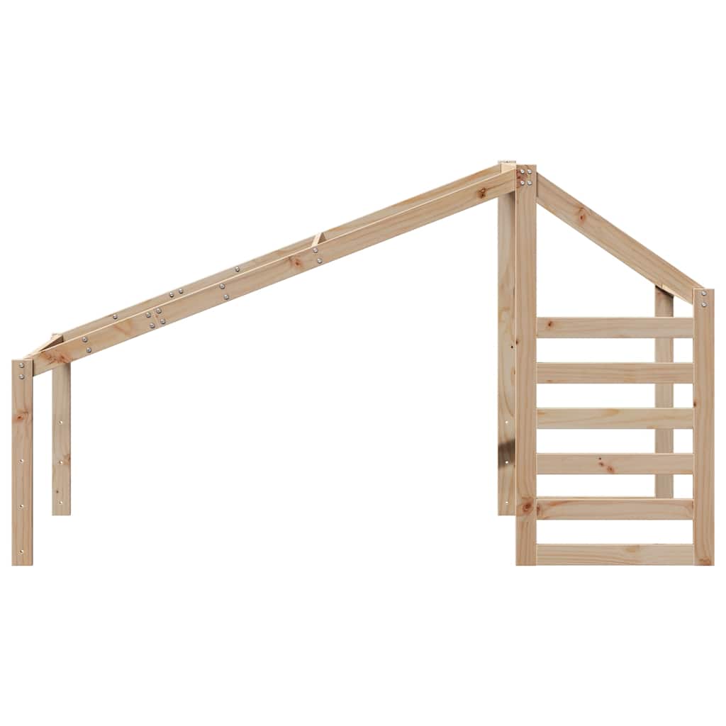 Techo De Cama Infantil Madera Maciza Pino 188x97x113 Cm_3