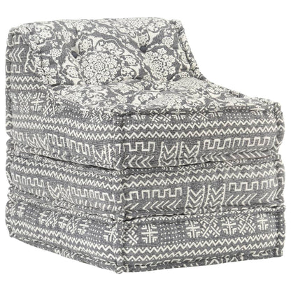 Vidaxl Puf Modular De Tela Gris Claro_0