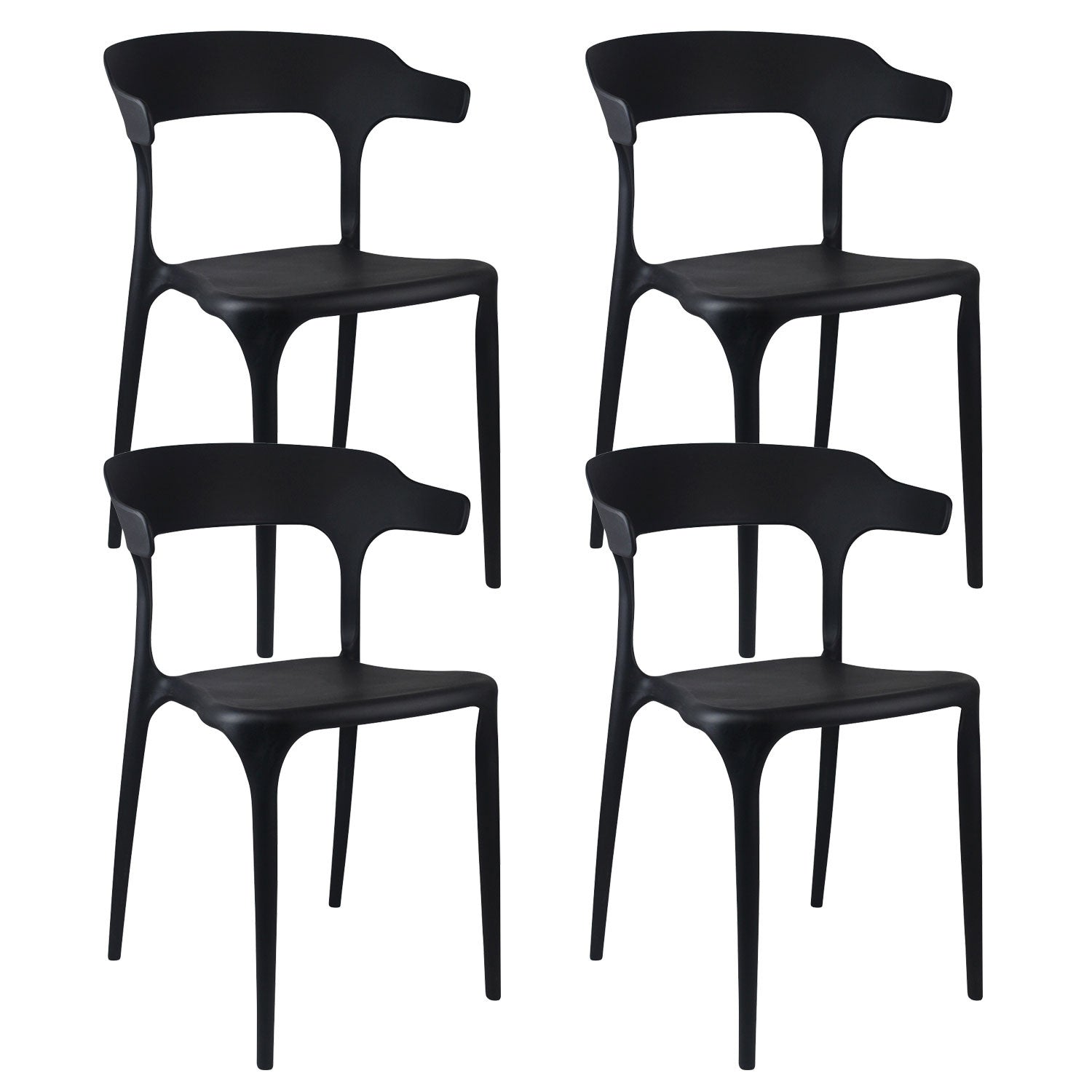 Pack 4 Sillas De Exterior Apilables Madonna 74,3x47x47cm Thinia Home_0