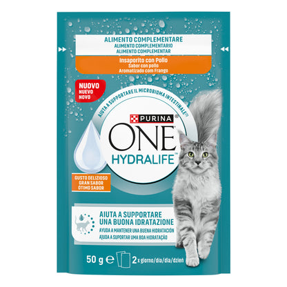 Snack líquido hidratante para gatos Hydralife con pollo Purina ONE 50 g