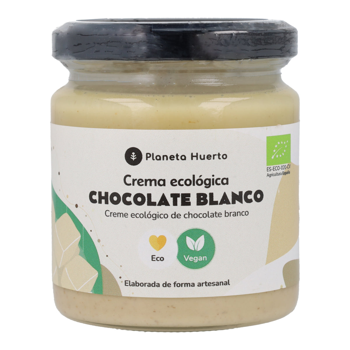 Crema de chocolate blanco vegano ECO Planeta Huerto 230 gr